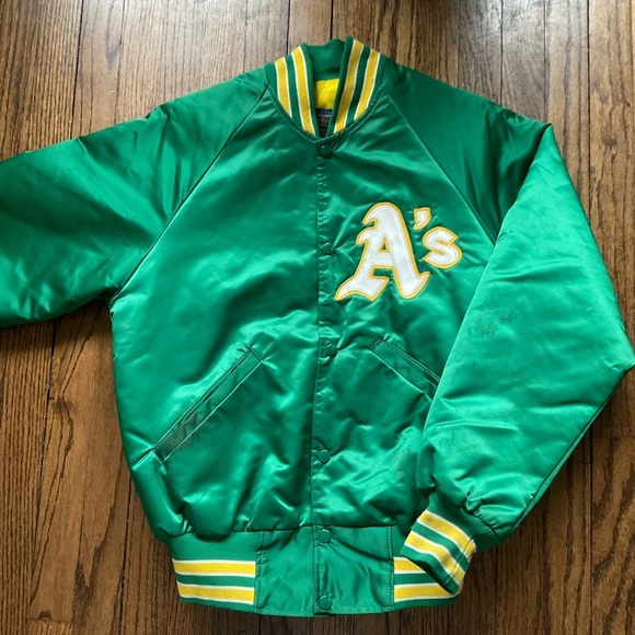 Oakland Athletics Jacket MLB Vintage Athletics Jacket Bomber Baseball Jacket - Picture 7 of 15